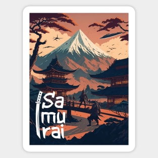 Futuristic Samurai: A Journey Through Time and Tradition Sticker